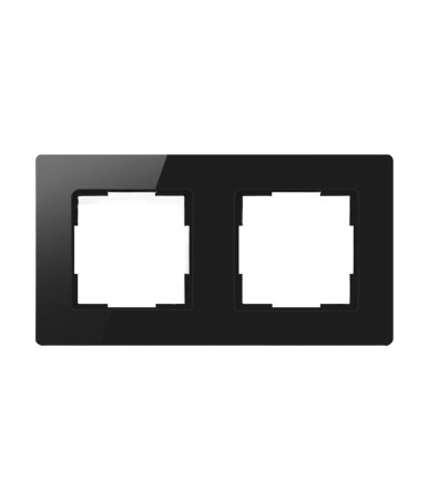 Avatto Cornice Interruttore Luce 2 Prese TS20 (Nero)