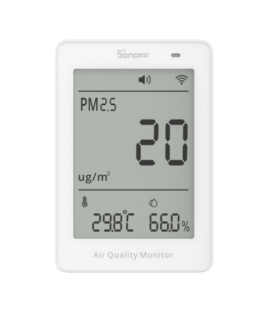 Sonoff AirGuard PM2.5 SAWF-07P WiFi LCD Monitor Qualità Aria