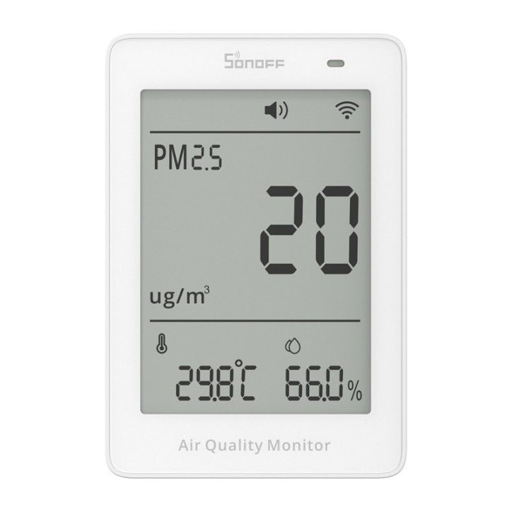 Sonoff AirGuard PM2.5 SAWF-07P WiFi LCD Monitor Qualità Aria