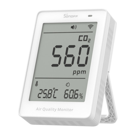 Sonoff AirGuard CO2 SAWF-08P Monitor Qualità Aria WiFi LCD