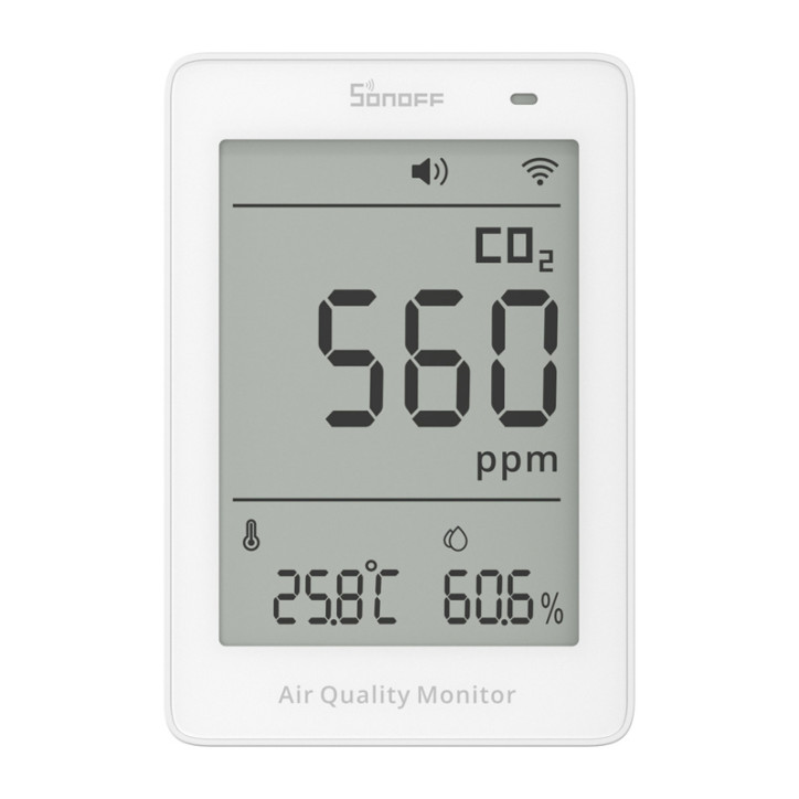 Sonoff AirGuard SAWF-08P WiFi LCD Misuratore Qualità Aria CO2