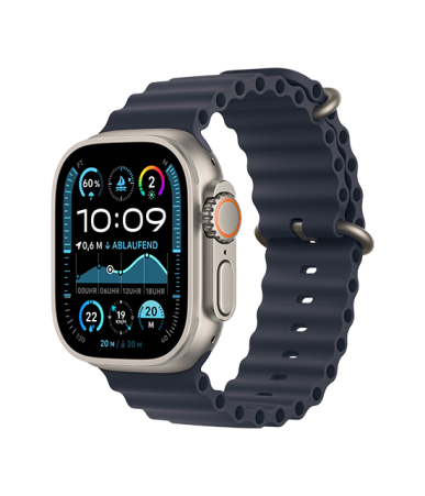 Apple Watch Ultra 2 LTE 49mm Natural Titanium Navy Ocean Band