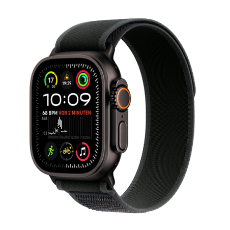 Apple Watch Ultra 2 49mm LTE Titanio Nero con Trail Loop S/M Nero
