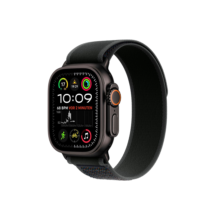 Apple Watch Ultra 2 49mm LTE Titanio Nero con Trail Loop S/M Nero