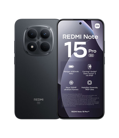 Xiaomi Redmi Note 15 Pro 5G 12GB RAM 512GB Nero