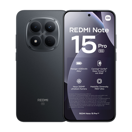 Xiaomi Redmi Note 15 Pro 5G 12GB RAM 512GB Nero