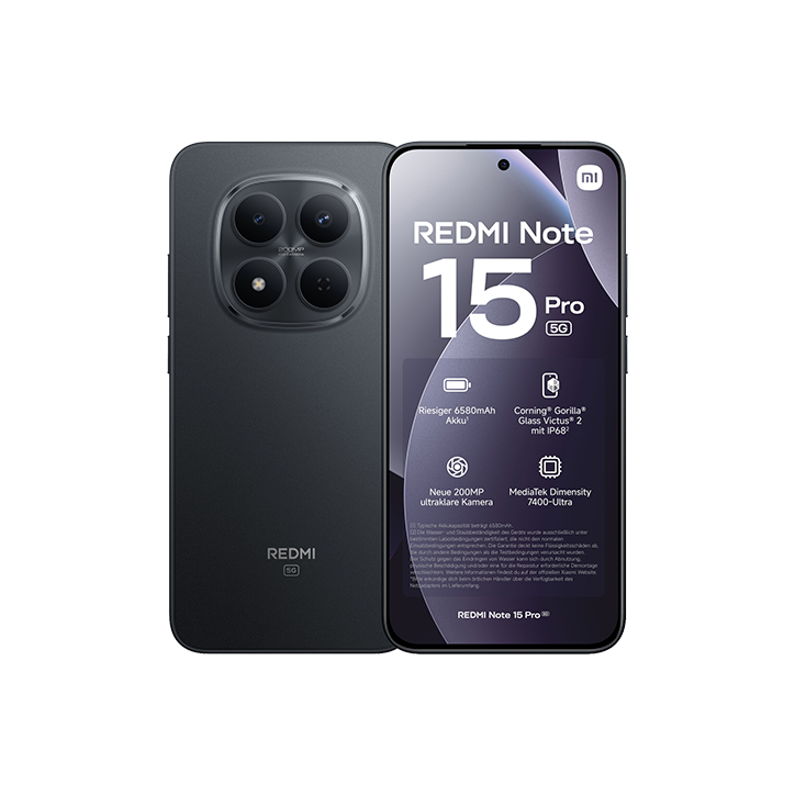 Xiaomi Redmi Note 15 Pro 5G 12GB RAM 512GB Nero