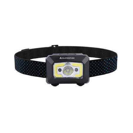 Superfire X30 Lampada frontale, 340 lm, USB, 5 modalità, 130 m