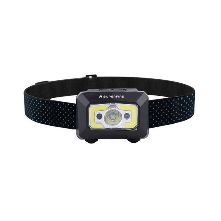 Superfire X30 Lampada frontale, 340 lm, USB, 5 modalità, 130 m
