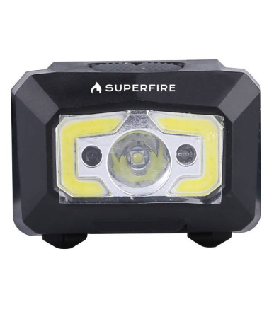 Superfire X30 Lampada frontale, 340 lm, USB, 5 modalità, 130 m