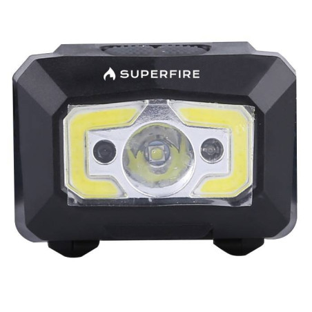 Superfire X30 Lampada frontale, 340 lm, USB, 5 modalità, 130 m