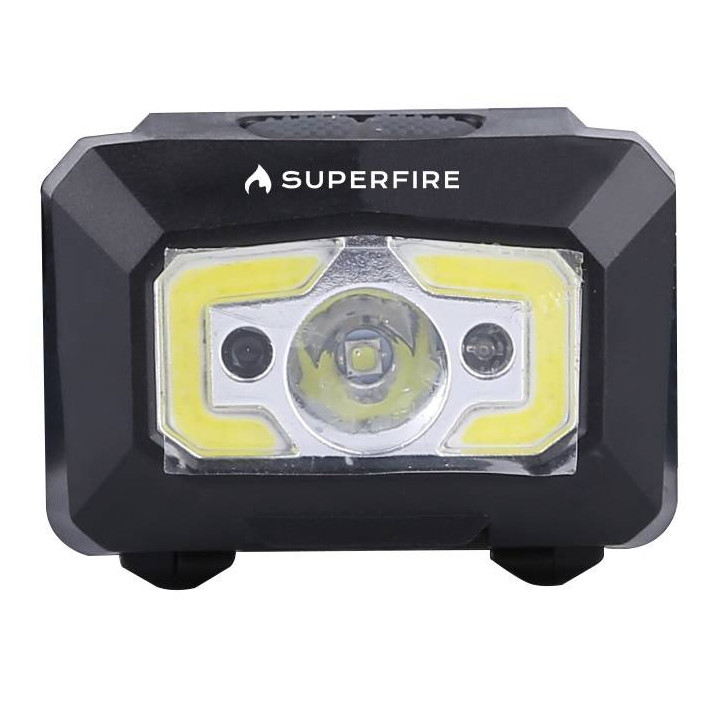 Superfire X30 Lampada frontale, 340 lm, USB, 5 modalità, 130 m