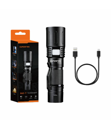 Torcia Superfire X60-T 1500lm USB