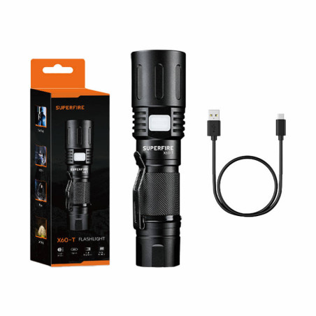 Torcia Superfire X60-T 1500lm USB