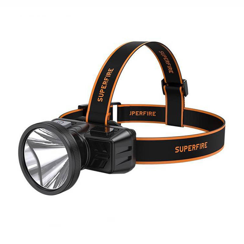 Superfire HL51 Lampada frontale, 160 lm, micro-USB, 4 modalità, 300 m
