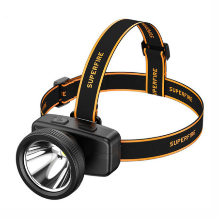 Superfire HL55 Lampada frontale, 150 lm, USB-C, 4 modalità, 270 m