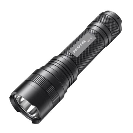 Torcia Superfire L6-U - 1480 lm, 330 m, 5 modalità, 20W, USB-C