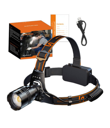 Lampada frontale Superfire HL31, Type-C