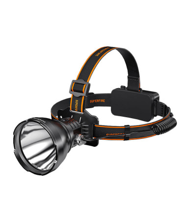 Superfire HL60 Lampada frontale - 2300 lm, 4 modalità, 330 m, LED 36W