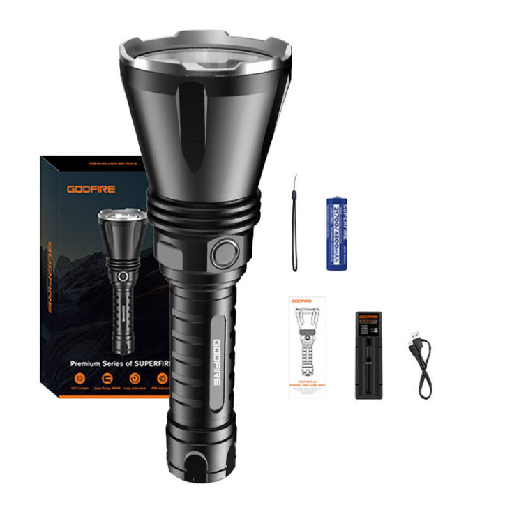 Torcia Superfire Godfire TF01 - 1371 lumen, 1000m, 7h