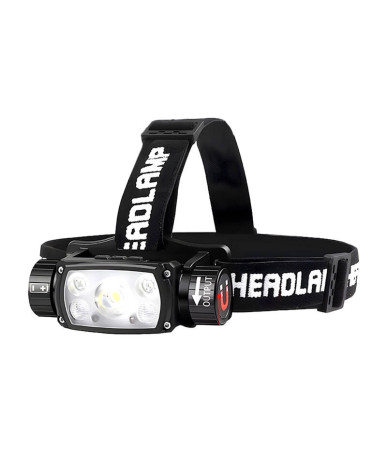 Lampada frontale Superfire HE11, 640 lm, 20W, 6 modalità, 100m