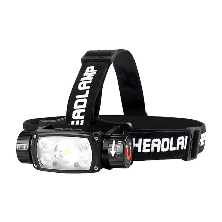 Lampada frontale Superfire HE11, 640 lm, 20W, 6 modalità, 100m