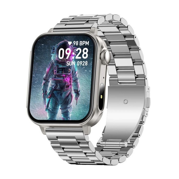 Colmi P80 smartwatch (acciaio e argento)