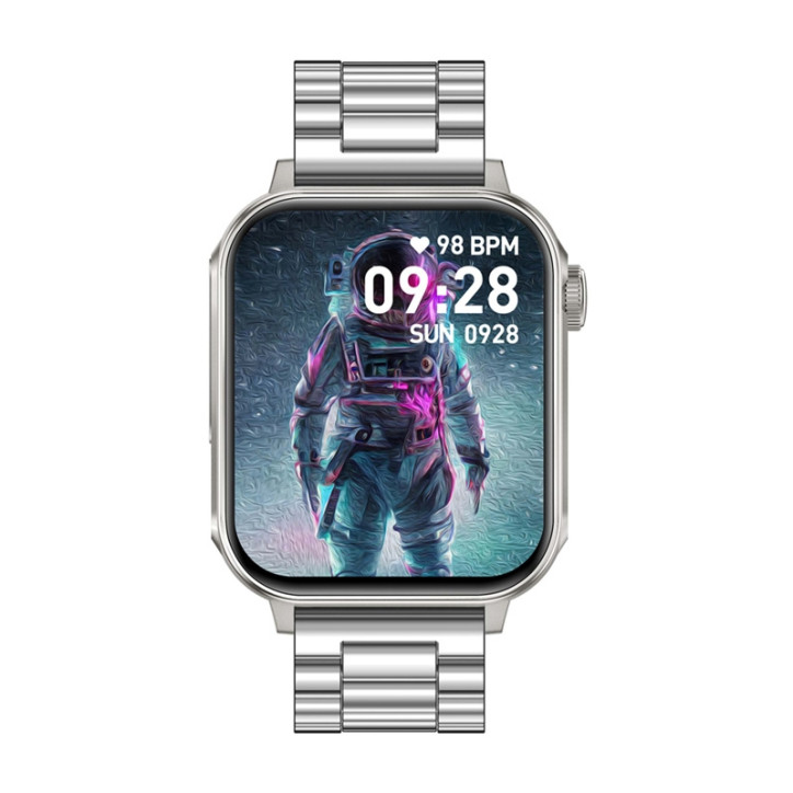 Colmi P80 smartwatch (acciaio e argento)