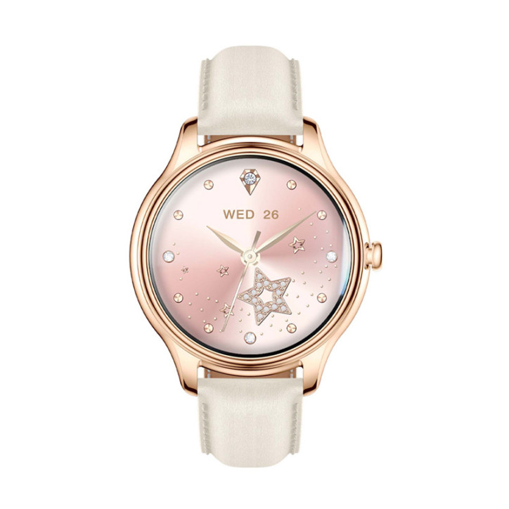 Smartwatch COLMI L28 (Oro + cinturino in pelle oro)