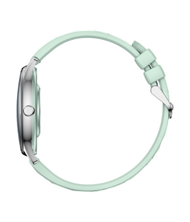 COLMI L28 Smartwatch Argento-verde con cinturino in pelle verde