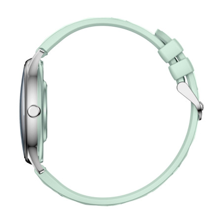 COLMI L28 Smartwatch Argento-verde con cinturino in pelle verde