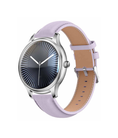 COLMI L28 Smart Watch (silver-purple + purple leather strap)