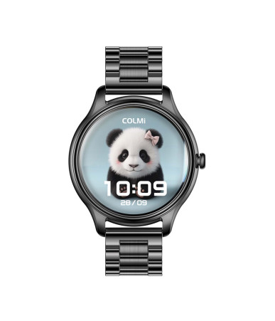 Smartwatch COLMI L28 (Nero + cinturino acciaio nero)