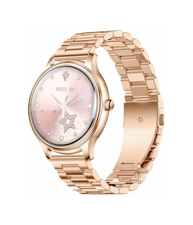 COLMI L28 Smartwatch (Oro + cinturino acciaio oro)