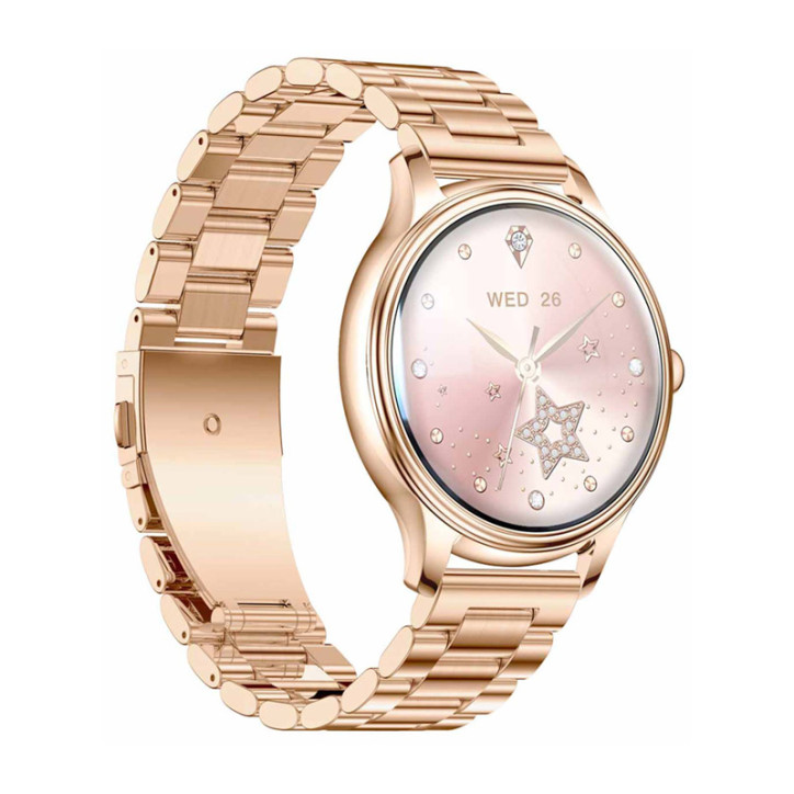 COLMI L28 Smartwatch (Oro + cinturino acciaio oro)