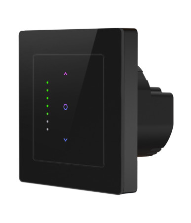 Avatto CS20-EU-B Interruttore Intelligente Tattile WiFi per Tapparelle Nero