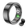 COLMI R02 Smart Ring, taglia 8, 18.1 mm (Nero) + custodia di ricarica