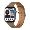 COLMI C28 Smartwatch - Nero con Cinturino in Pelle Marrone