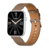 COLMI C28 Smartwatch - Argento con Cinturino in Pelle Marrone