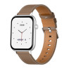 COLMI C28 Smartwatch - Argento con Cinturino in Pelle Marrone