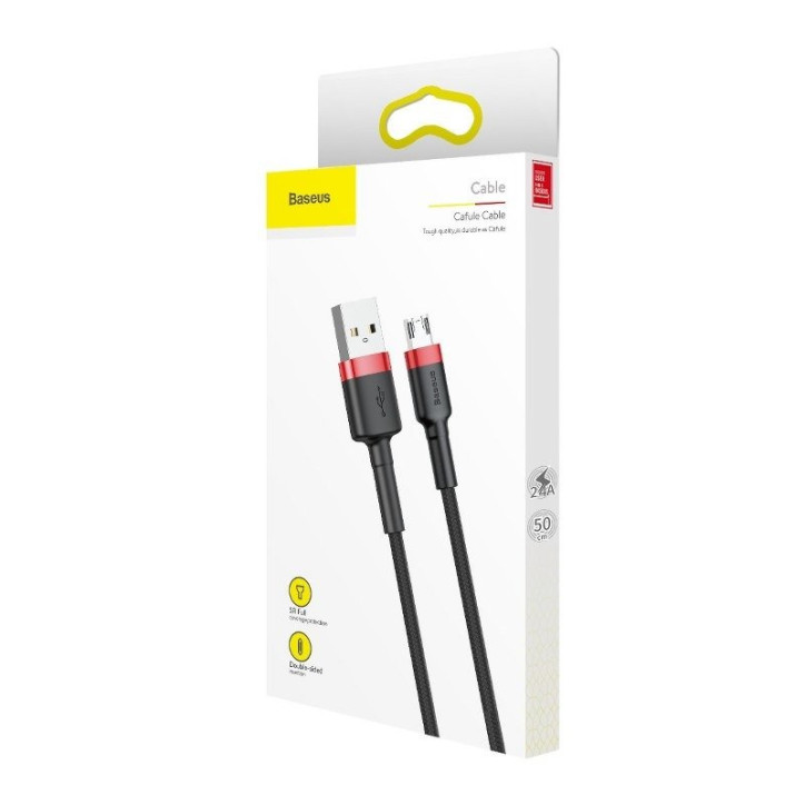 Baseus Cafule cable Micro USB 1.5A 2m (Rosso+Nero)