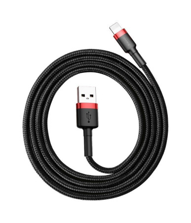 Baseus Cafule Cavo USB Lightning 2m Nero/Rosso 1.5A