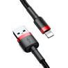 Baseus Cafule Cavo USB Lightning 1,5A 2m (Nero+Rosso)