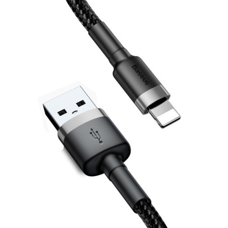 Baseus Cafule USB Lightning Cable 1,5A 2m (Gray+Black)