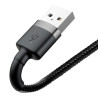 Baseus Cafule Cavo USB Lightning 1,5A 2m Grigio+Nero