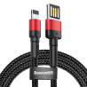 Baseus Cafule Cavo USB Lightning 2,4A 1m (Nero+Rosso)