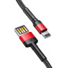 Baseus Cafule Cavo USB Lightning 1m Nero/Rosso