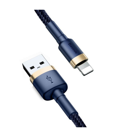 Baseus Cafule Cavo Lightning 2m Oro+Blu Scuro 1.5A