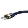 Baseus Cafule Cavo Lightning 2m Oro+Blu Scuro 1.5A