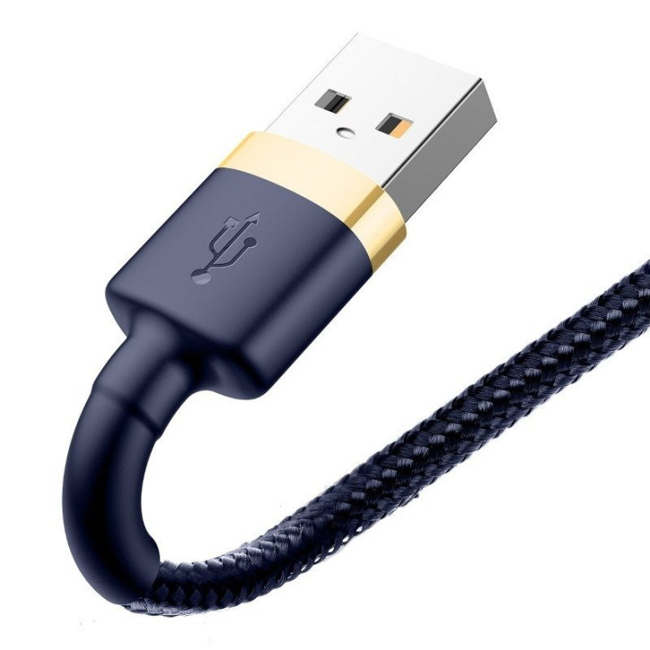 Cavo Baseus Cafule Lightning 1.5A 2m (Oro+Blu scuro)